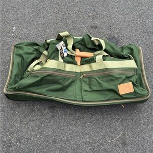 Field Stream X Large Expedition Wheeled Rolling Travel Duffel Bag Luggage Vtg